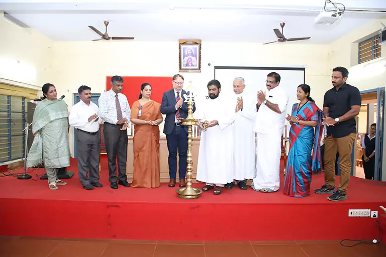 Assumption College Changanacherry Seminar stage group lighting lamp